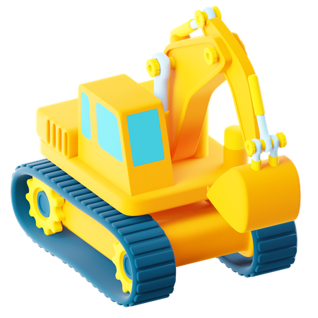 Excavator  3D Icon