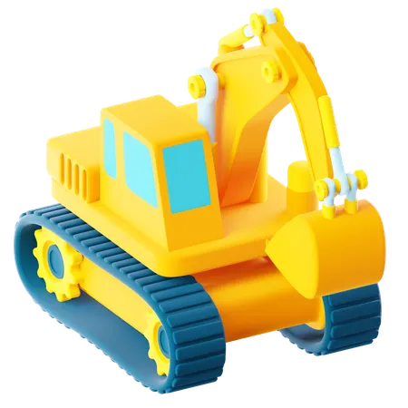 Excavator  3D Icon