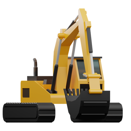 Excavator  3D Icon