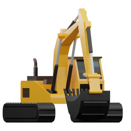 Excavator  3D Icon