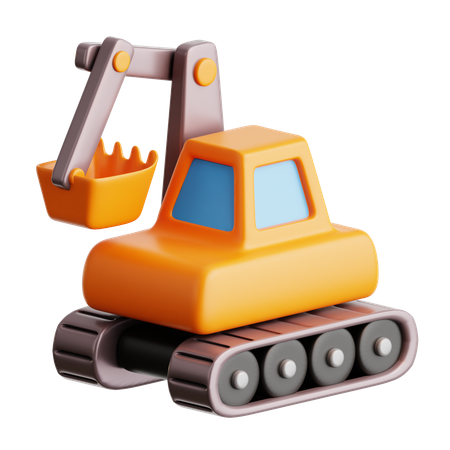 Excavator  3D Icon