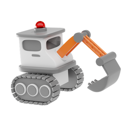 Excavator  3D Icon