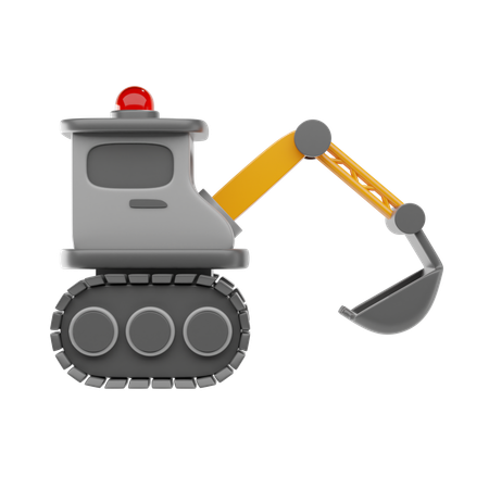 Excavator  3D Icon