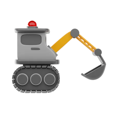 Excavator  3D Icon