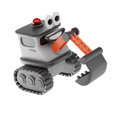 Excavator  3D Icon