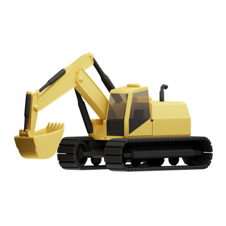 Excavator  3D Icon