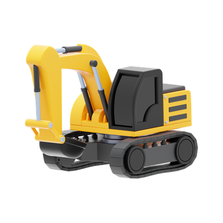 Excavator  3D Icon