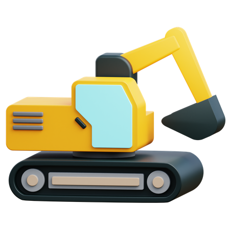Excavator  3D Icon