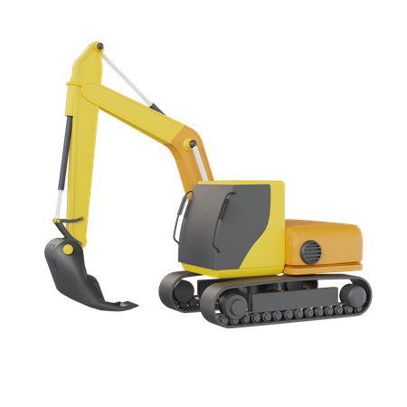 Excavator  3D Icon