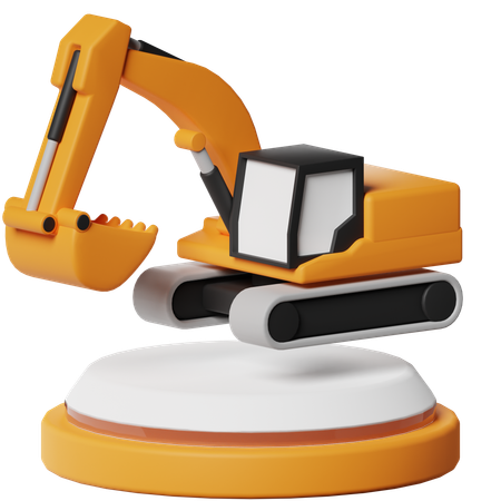 Excavator  3D Icon