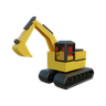 excavator 3d logo