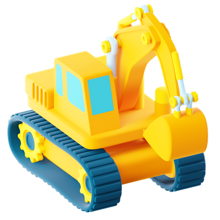 Excavatrice  3D Icon