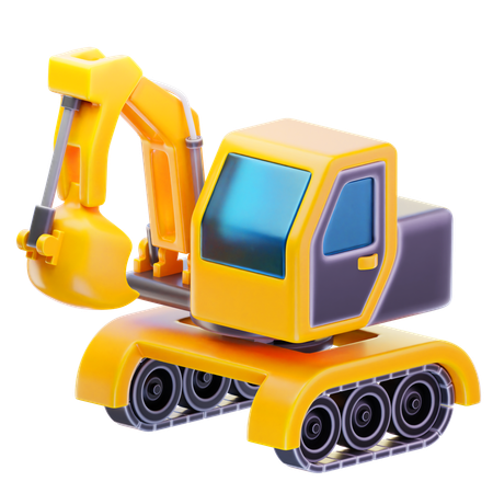 Excavatrice  3D Icon