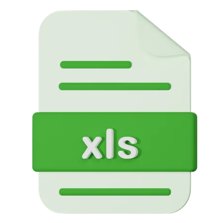 Excel Filename Extension 3 D Icon 3D Icon