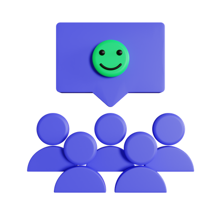 Excellent Customer Smile  3D Icon