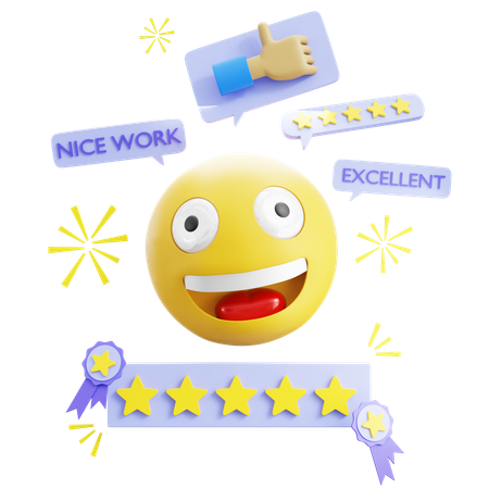 Excellent Review  3D Icon