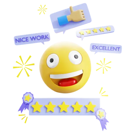 Excellent Review  3D Icon