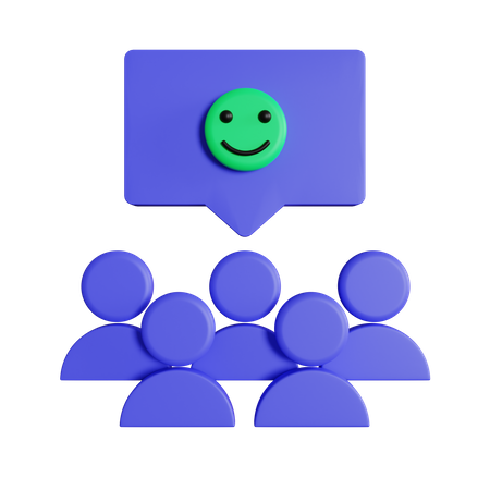 Excellent sourire client  3D Icon