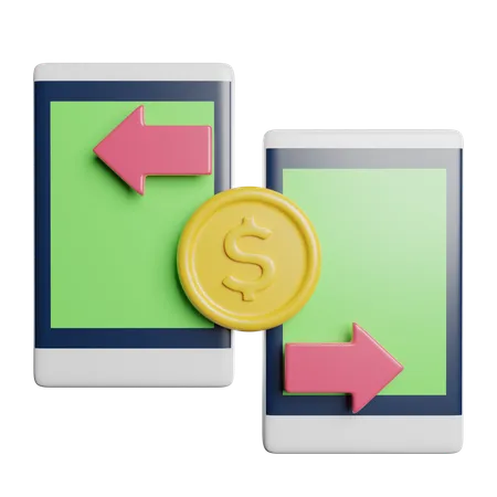 Exchange Money Currency 3D Icon