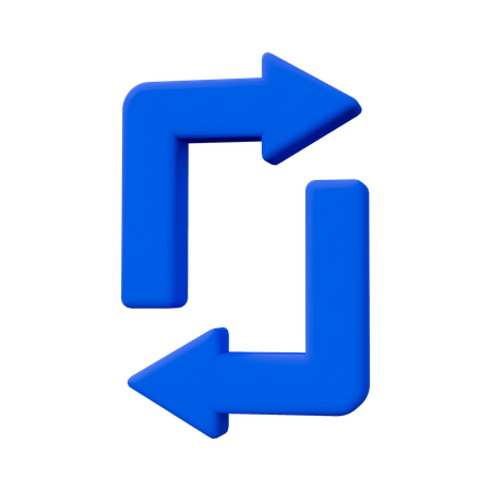 交換矢印  3D Icon