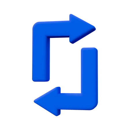 交換矢印  3D Icon