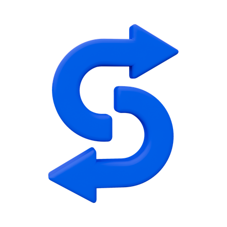 Exchange Arrow  3D Icon