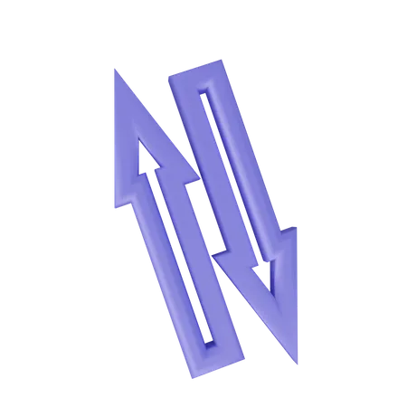 Arrow Sign Transfer 3D Icon