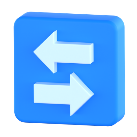 교환 화살표  3D Icon