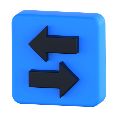 Exchange Arrows  3D Icon