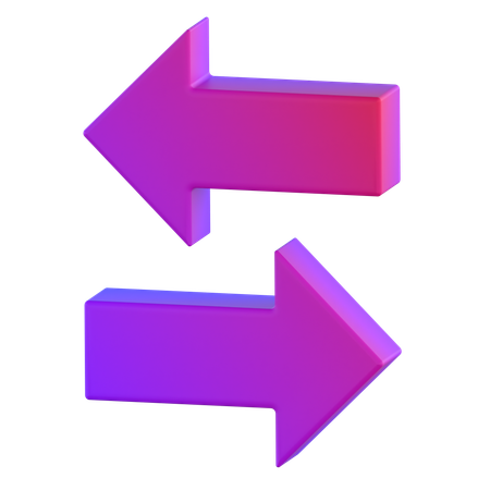 Exchange Arrows  3D Icon