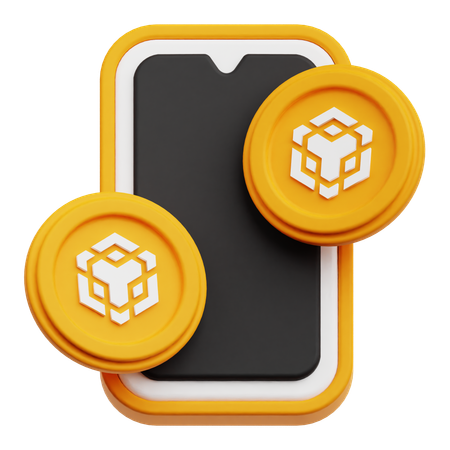 Exchange Binance Crypto Coin  3D Icon