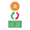 3d exchange bitcoin to dollar logo