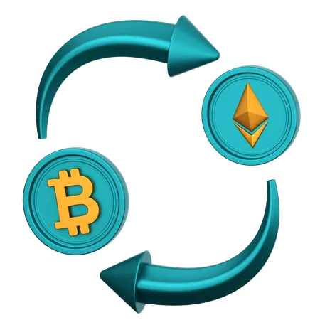 Exchange Coin  3D Icon