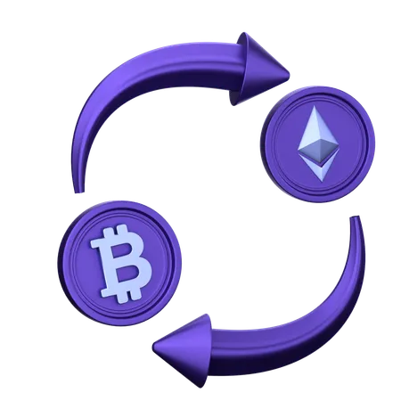 Exchange Coin  3D Icon