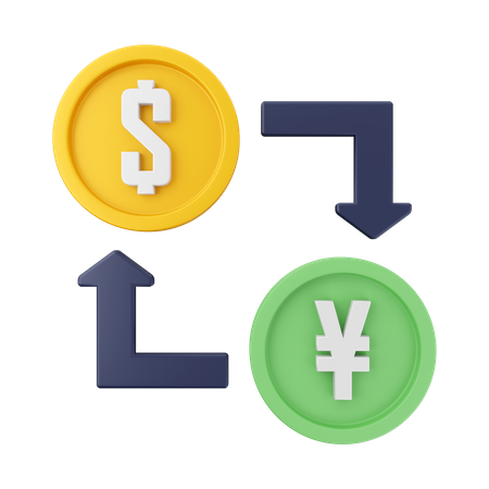 Exchange Currency  3D Icon