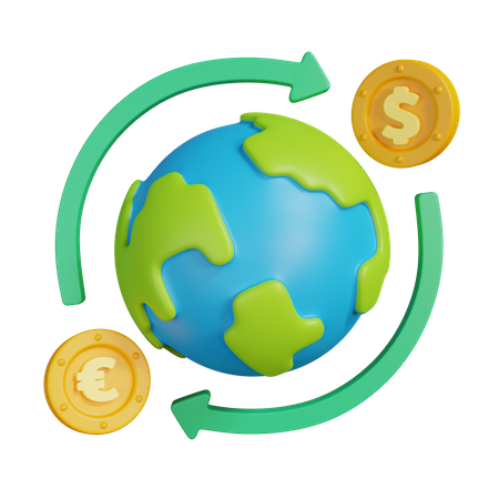 Exchange currency  3D Icon