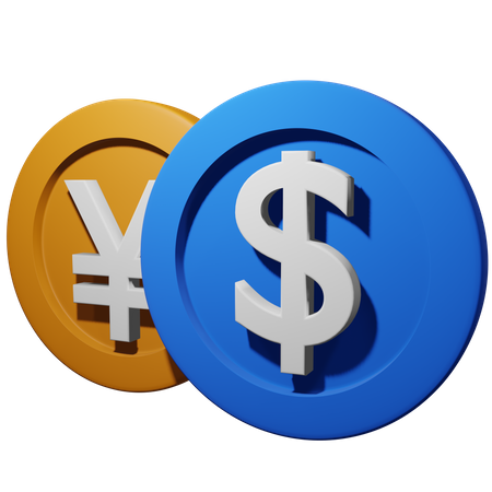 Exchange Currency  3D Illustration