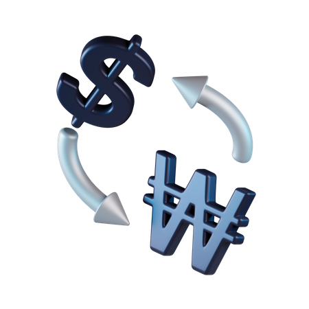 Exchange Currency 3D Icon