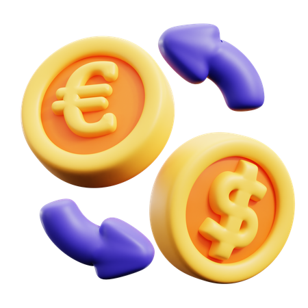 Exchange Currency Rate  3D Icon