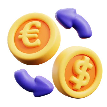 Exchange Currency Rate  3D Icon