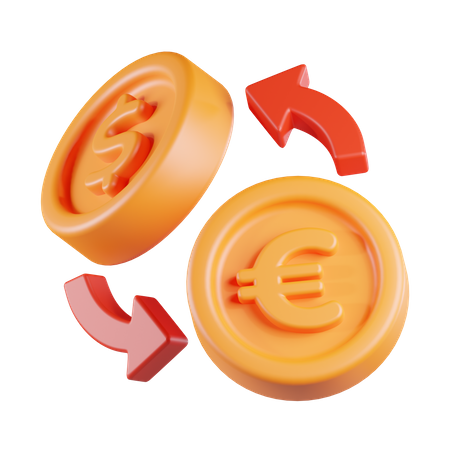 Exchange Currency Rate  3D Icon