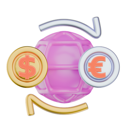 Exchange Euro  3D Icon