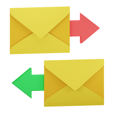 Exchange Mail  3D Icon