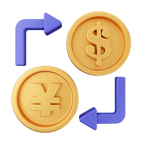 Exchange Payment  3D Icon