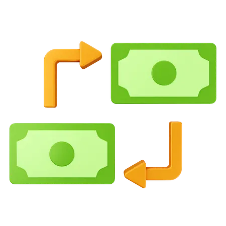 Exchange Payment  3D Icon