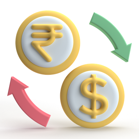 Exchange Rate  3D Icon