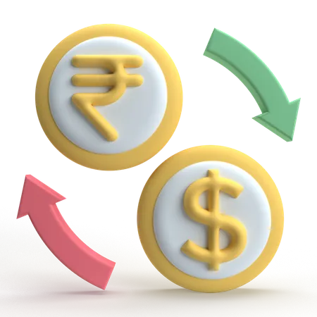 Exchange Rate  3D Icon