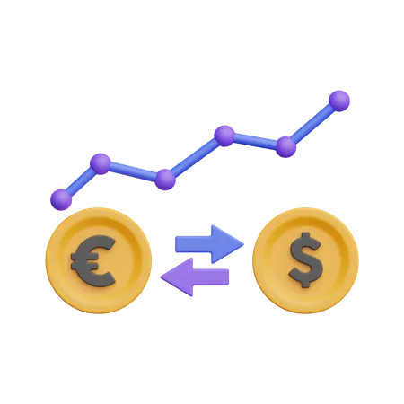 Exchange Rate  3D Icon