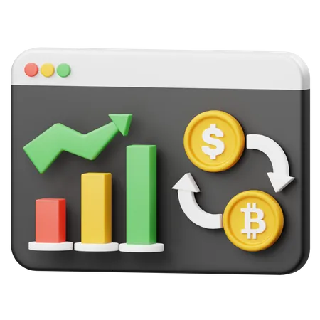 Exchange Rate  3D Illustration