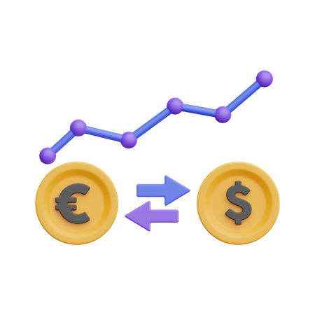 Exchange Rate  3D Icon